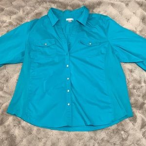 Croft & Barrow Blue Button Down